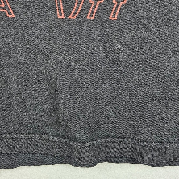 Led Zeppelin T-Shirt Men's XL Black Red Icarus USA 1977 Tour Graphic Band Tee - Picture 4 of 9